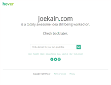 Tablet Screenshot of joekain.com